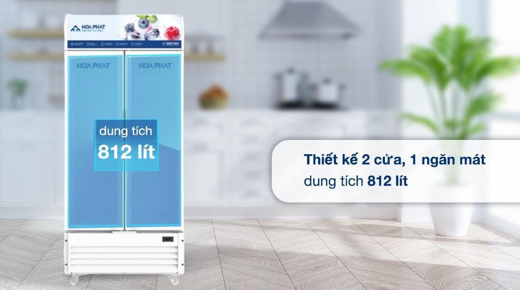 tủ mát hòa phát inverter 812 lít hsr d8812