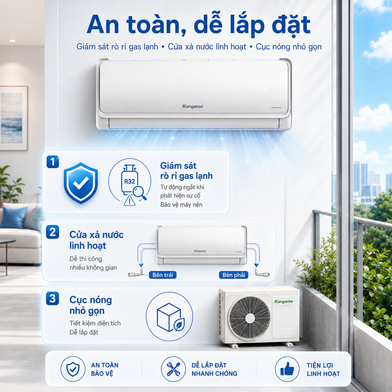 máy lạnh kangaroo inverter 2 hp kg18aci