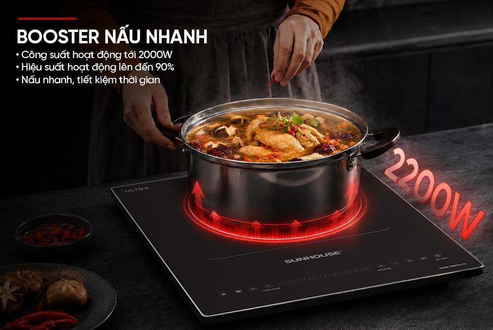 bếp điện từ đơn sunhouse shb1022-td