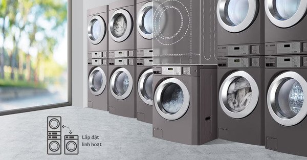 máy sấy công nghiệp lg inverter 13.6 kg cdt29muops
