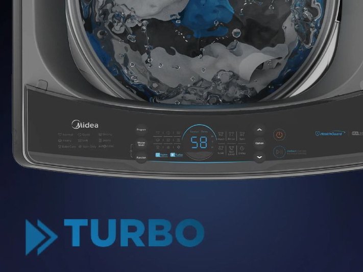 máy giặt cửa trên inverter midea 13kg ma200w130