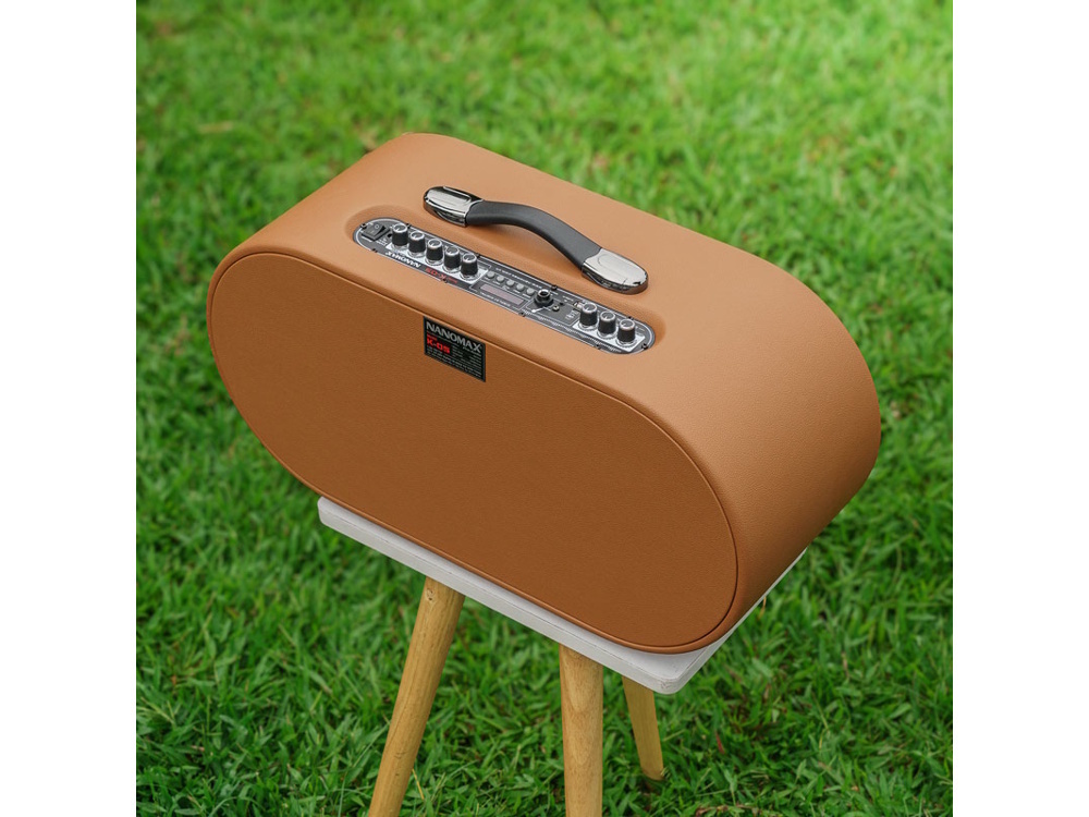 loa karaoke xách tay nanomax k-05 (bass đôi 20cm, 320w)