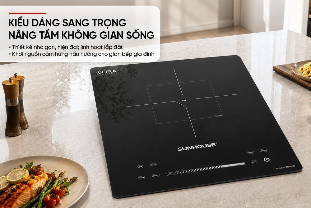 bếp điện từ đơn sunhouse shb1012-td