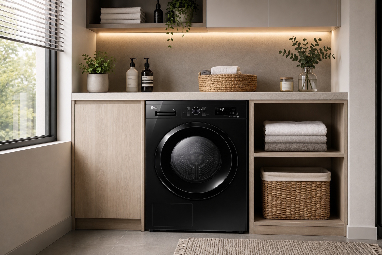 máy sấy bơm nhiệt lg 9 kg rb09nhp5o