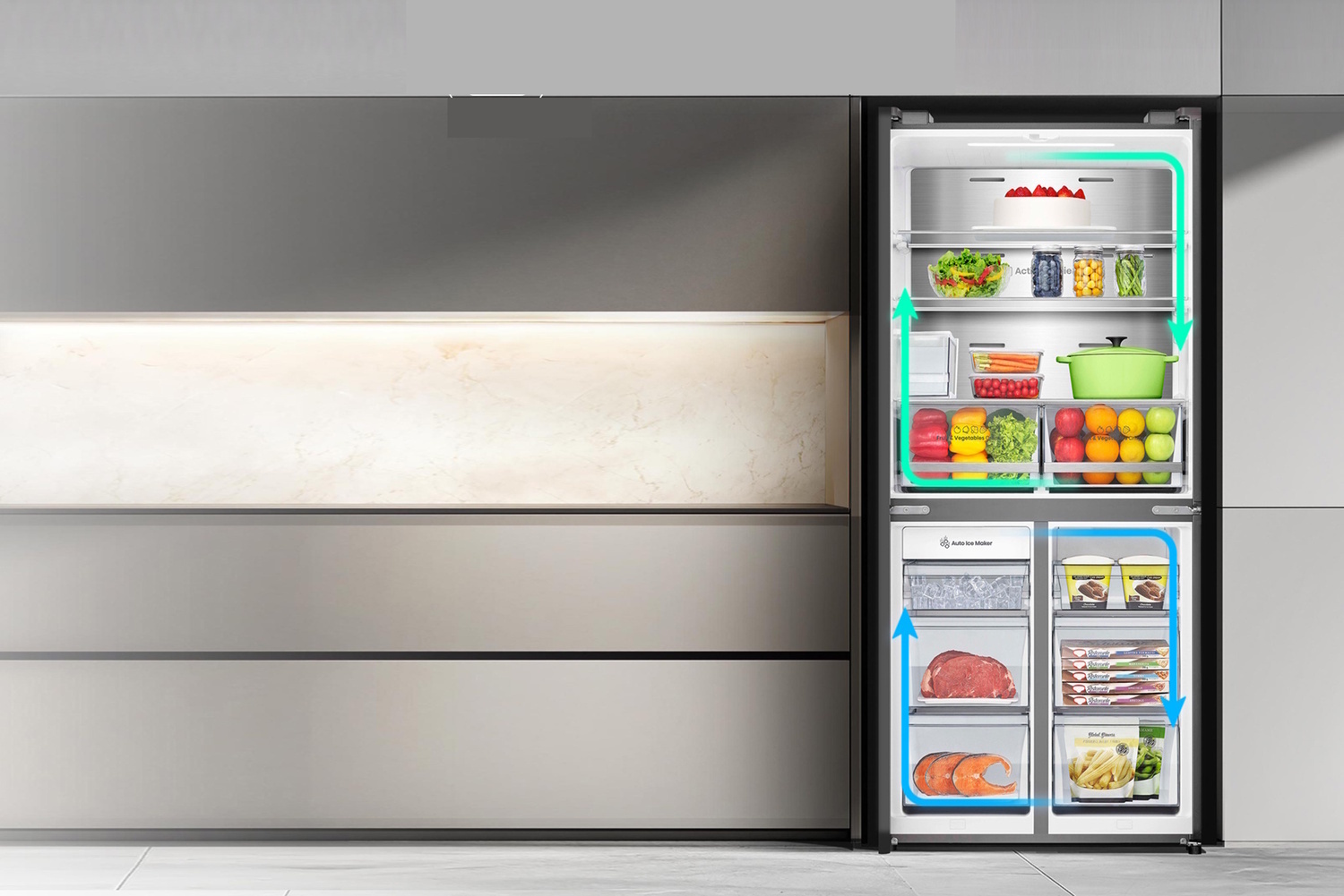 tủ lạnh hisense inverter 460 lít multi door rq465n5es
