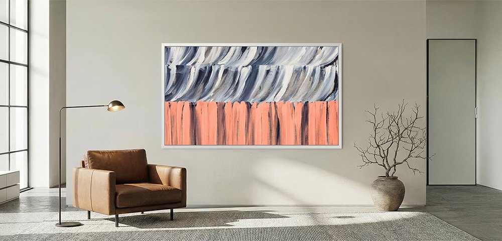 smart tivi khung tranh the frame qled samsung ai 4k 75 inch qa75ls03he