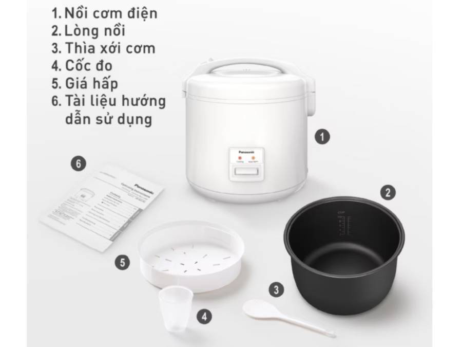 nồi cơm điện panasonic sr-ma181wra (1.8 lít)