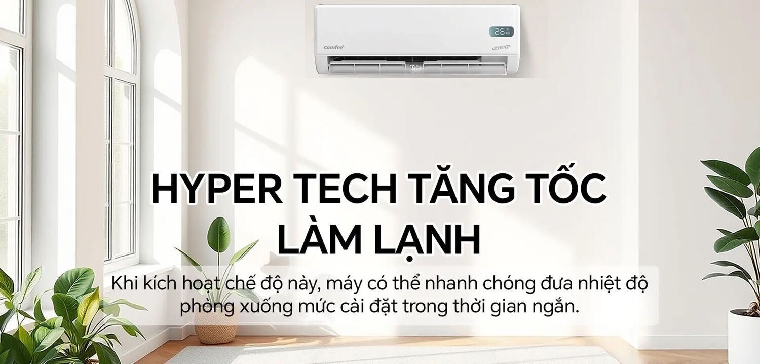 máy lạnh comfee inverter 3 hp cfs-28vgx