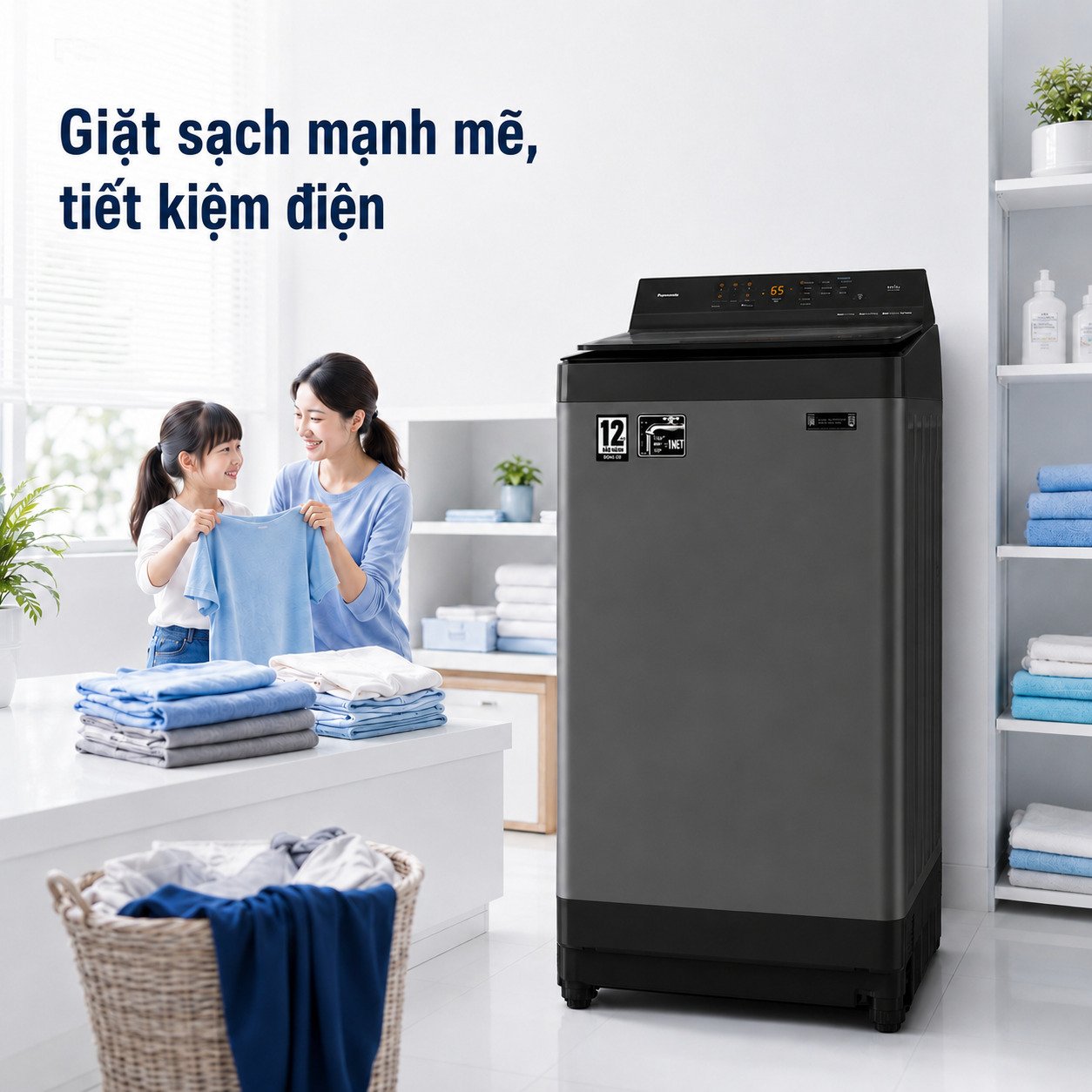 máy giặt panasonic inverter 10.5 kg na-fj105x1bv