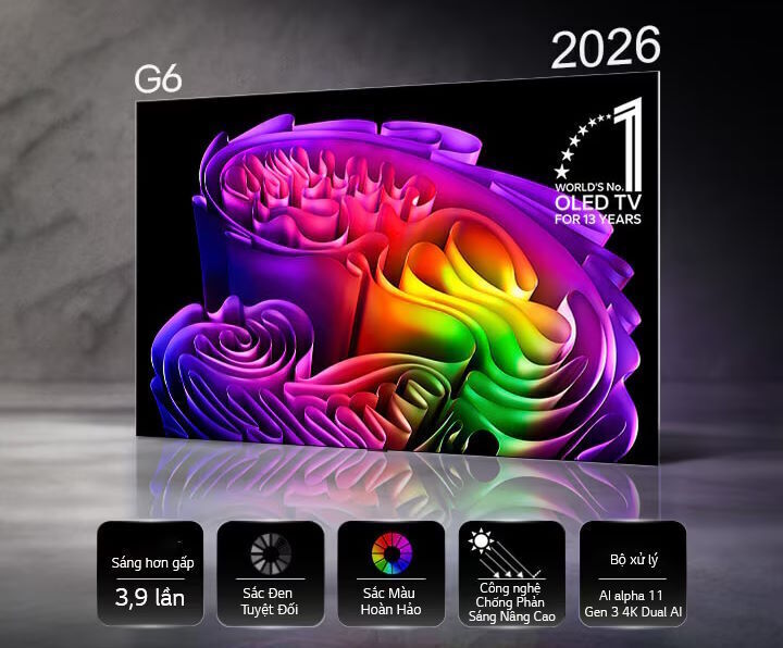 smart tivi oled lg ai 4k 55 inch oled55g6psa