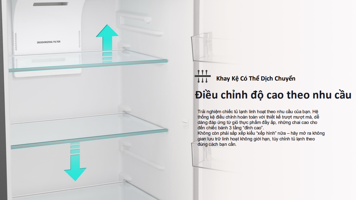 tủ lạnh hisense inverter 205 lít rt201n3es