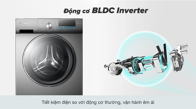 máy giặt sharp inverter 9kg es-fm90cb-dg