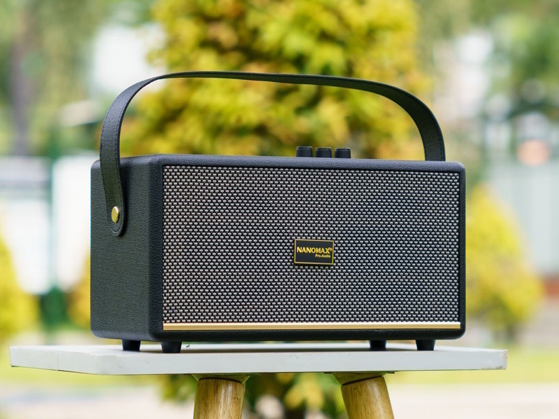 loa karaoke xách tay nanomax k-06 bass đôi 10cm 60w
