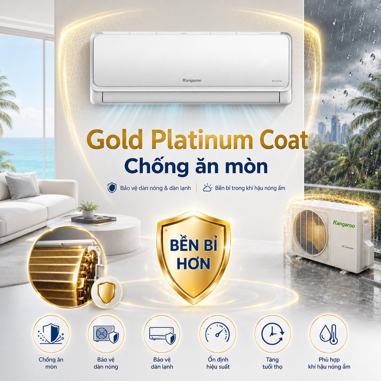 máy lạnh kangaroo inverter 2 hp kg18aci