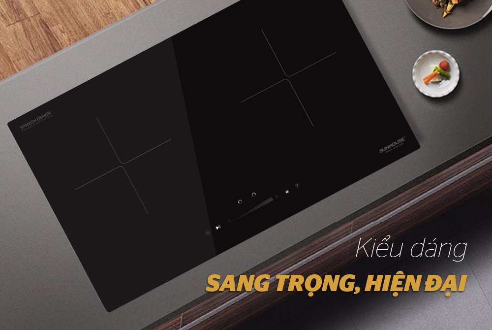 bếp đôi điện từ sunhouse shb-di02
