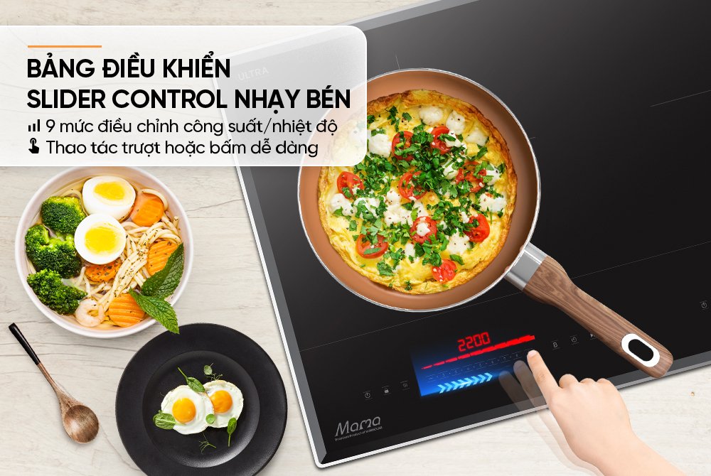 bếp đôi điện từ sunhouse mama mmb899di
