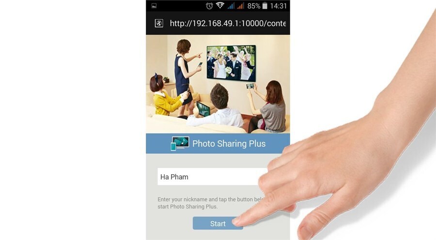 cách sử dụng tính năng photo share trên android tivi sony
