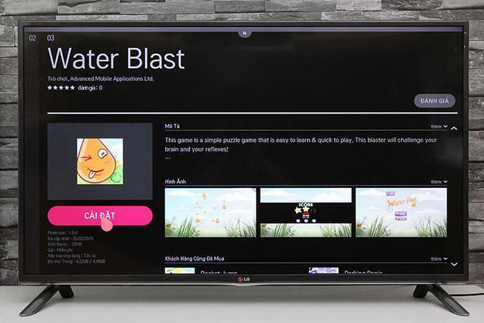 cách tải ứng dụng trên tivi lg