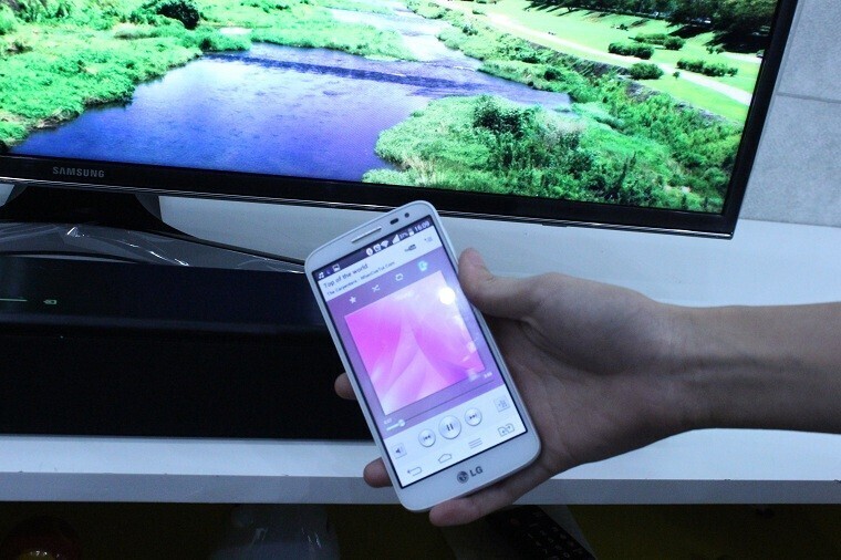cách kết nối điện thoại, máy tính bảng với loa thanh samsung qua bluetooth