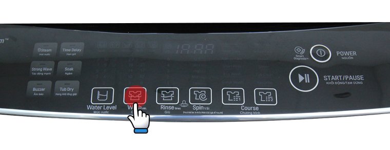 hướng dẫn sử dụng bảng điều khiển máy giặt lg wf-d2017hd 20 kg