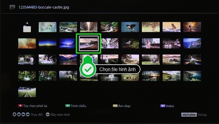 cách xem ảnh, nghe nhạc, xem phim trong usb trên internet tivi sony 2016