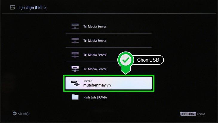 cách xem ảnh, nghe nhạc, xem phim trong usb trên internet tivi sony 2016