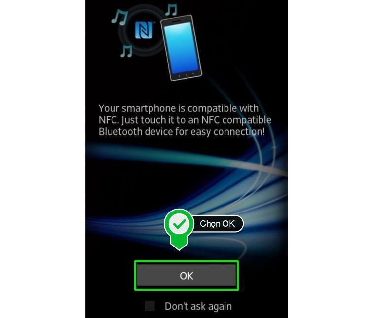 cách kết nối điện thoại, máy tính bảng với loa thanh sony bằng nfc