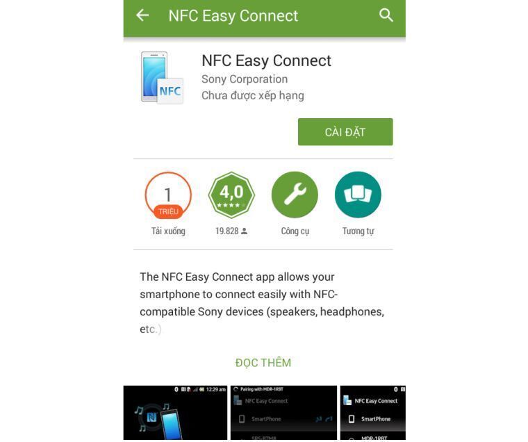cách kết nối điện thoại, máy tính bảng với loa thanh sony bằng nfc