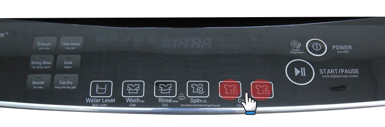 hướng dẫn sử dụng bảng điều khiển máy giặt lg wf-d2017hd 20 kg