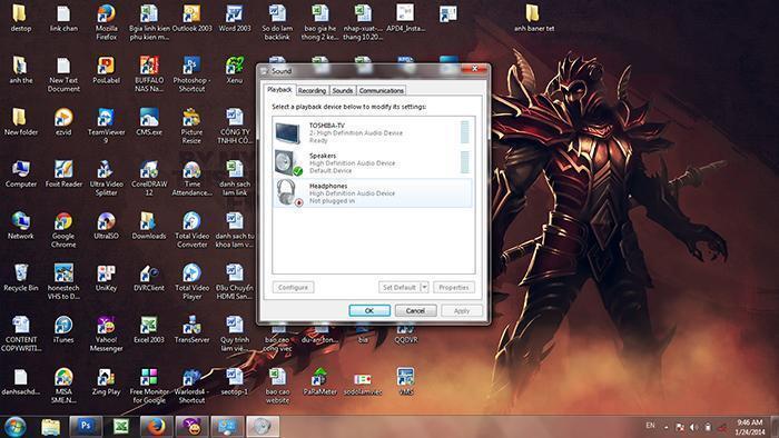 kết nối laptop với tivi qua hdmi không có tiếng
