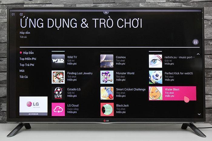 cách tải ứng dụng trên tivi lg