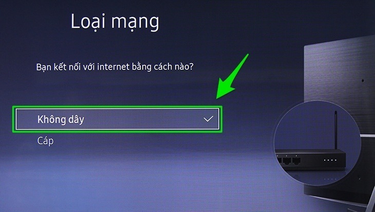 cách kết nối mạng trên smart tivi samsung 2016