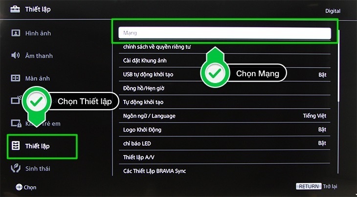 cách cập nhật phần mềm cho internet tivi sony 2016 bằng usb