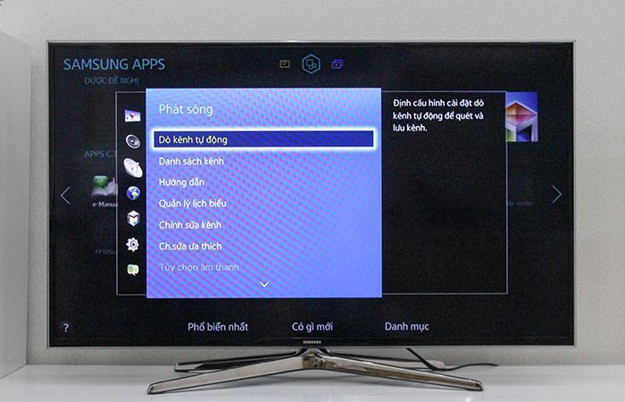 cách dò kênh trên tivi samsung