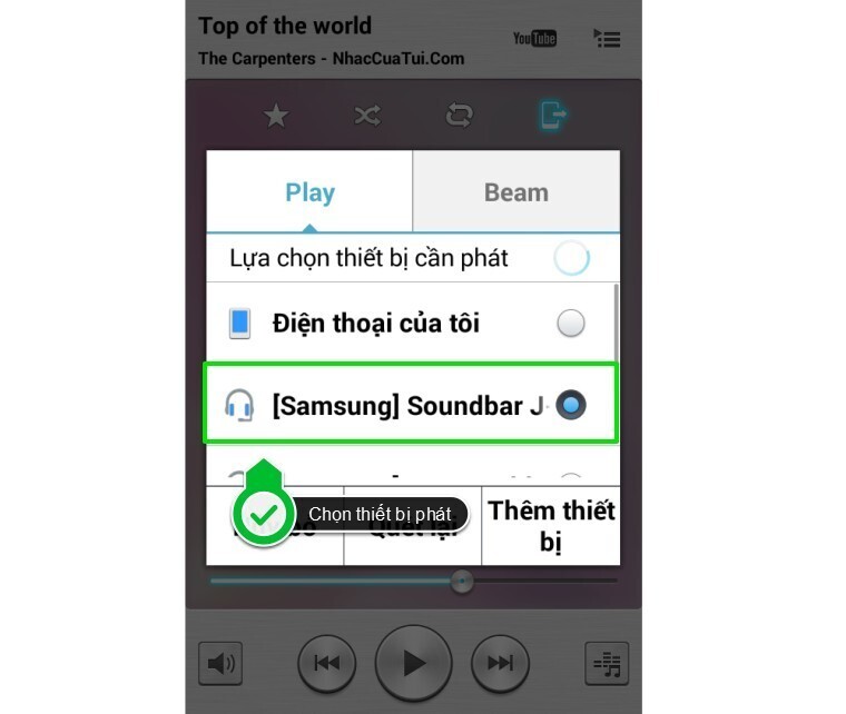 cách kết nối điện thoại, máy tính bảng với loa thanh samsung qua bluetooth
