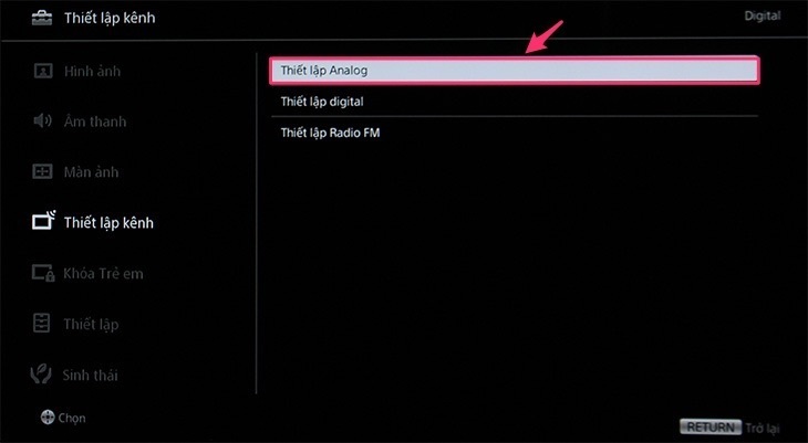 cách dò kênh trên internet tivi sony 2017