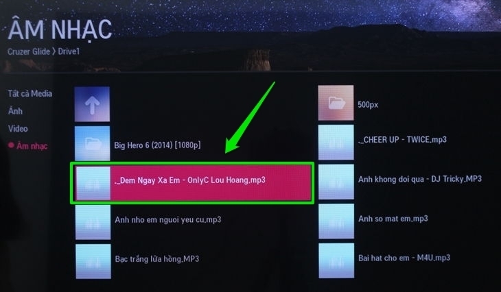 cách xem hình, nghe nhạc, xem phim trên internet tivi lg 2016