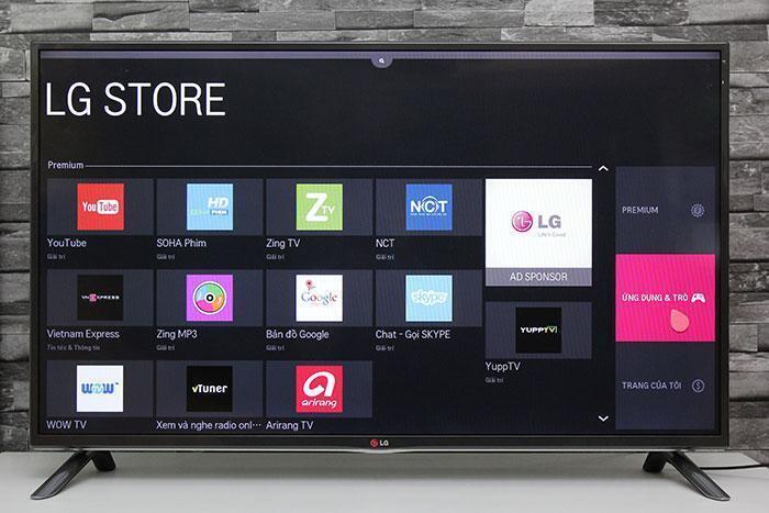 cách tải ứng dụng trên tivi lg