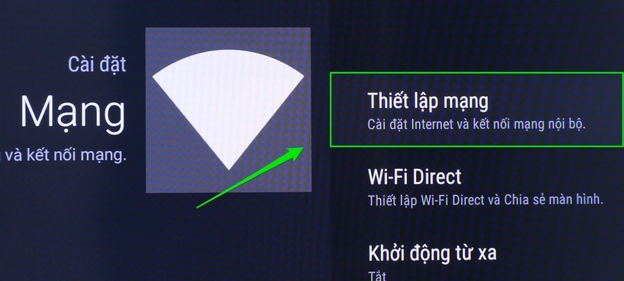 cách kết nối mạng cho android tivi sony 2016