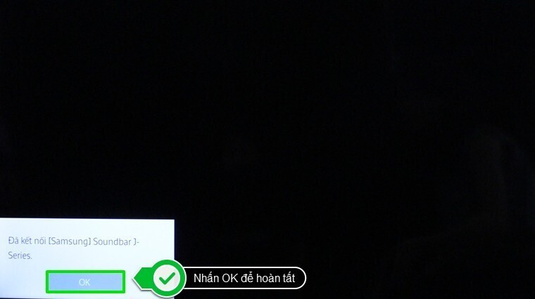cách kết nối tivi samsung với loa thanh samsung qua tính năng tv sound connect