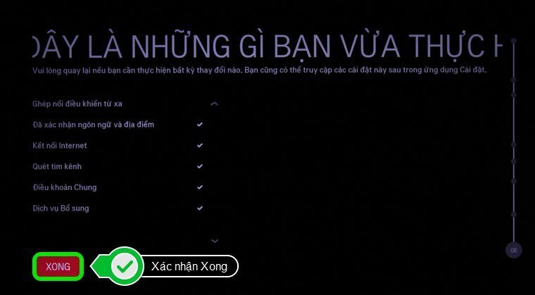 các bước thiết lập lại từ đầu smart tivi lg chạy hệ điều hành webos