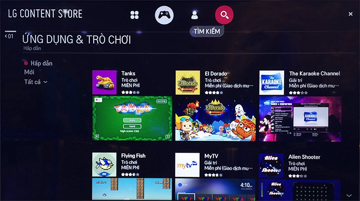 cách tải ứng dụng trên smart tivi lg 2017