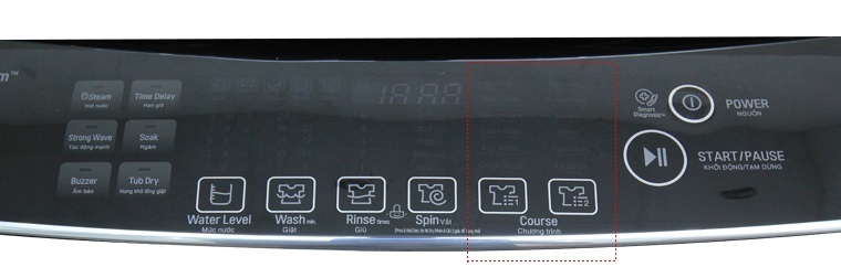 hướng dẫn sử dụng bảng điều khiển máy giặt lg wf-d2017hd 20 kg