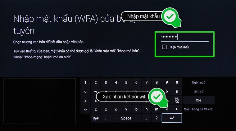 cách kết nối mạng trên android tivi sony 2015