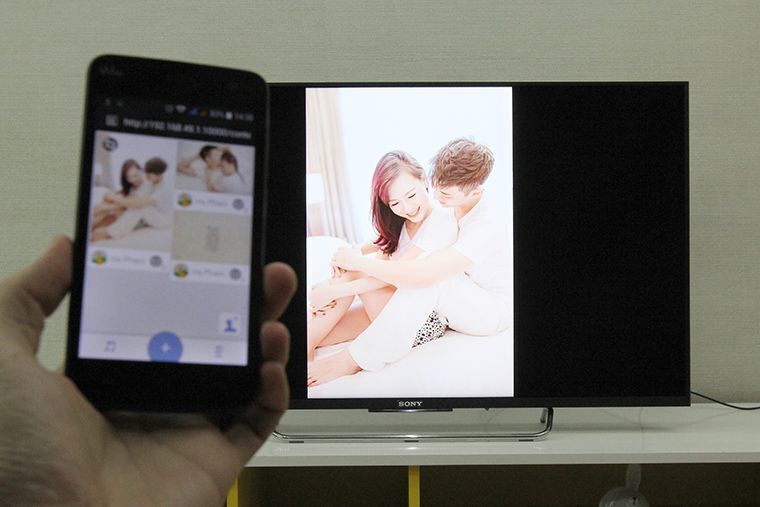 cách sử dụng tính năng photo share trên android tivi sony