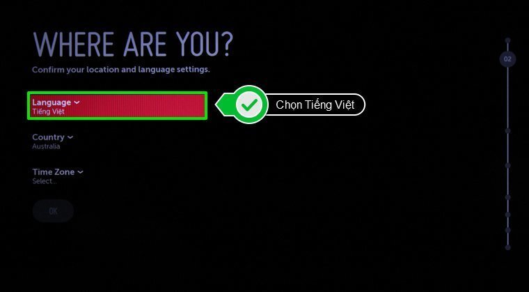 các bước thiết lập lại từ đầu smart tivi lg chạy hệ điều hành webos