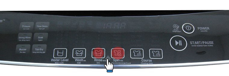 hướng dẫn sử dụng bảng điều khiển máy giặt lg wf-d2017hd 20 kg