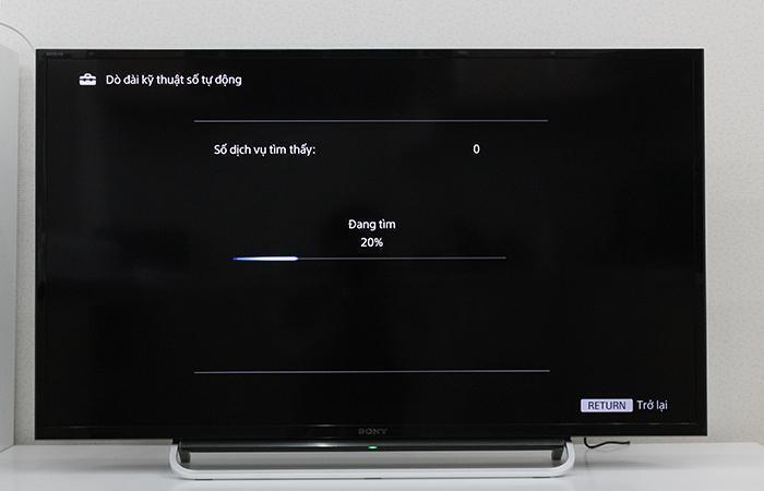 cách dò kênh kỹ thuật số trên tivi sony
