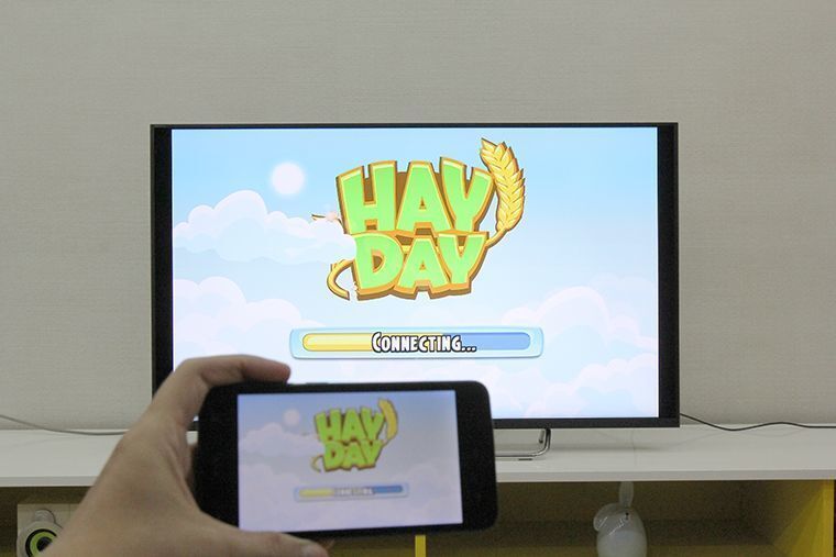 cách phản chiếu hình ảnh từ điện thoại lên android tivi sony