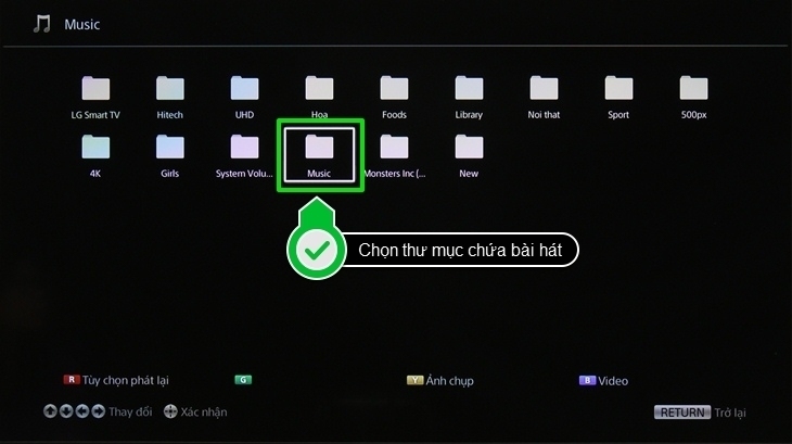 cách xem ảnh, nghe nhạc, xem phim trong usb trên internet tivi sony 2016